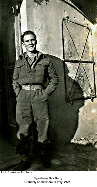 Bev Berry in Italy, WWII