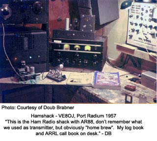 Ham radio station, Port Radium, 1957