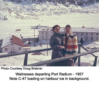 Waitresses departing Port Radium