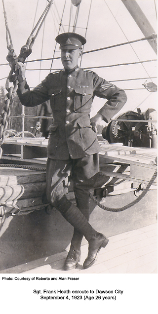 Sgt Frank Heath , Dawson City, 1923
