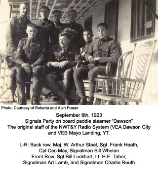Original staff of NWT&Y Radio System 1923