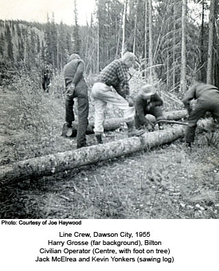 Line Crew, Dawson City, 1955