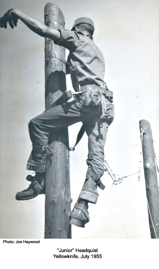 Junior Headquist, Yellowknife, 1955