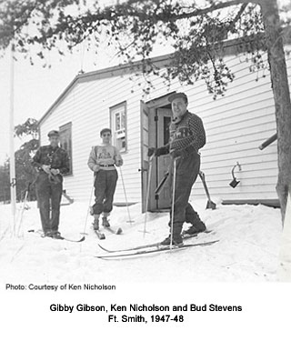 Gibby Gibson, Ken Nicholson and Bud Stevens, 1947