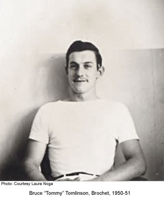 Bruce "Tommy" tomlinson, Brochet 1950