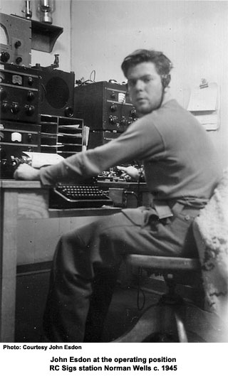 John Esdon at operating station