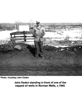 John Esdon by oil well