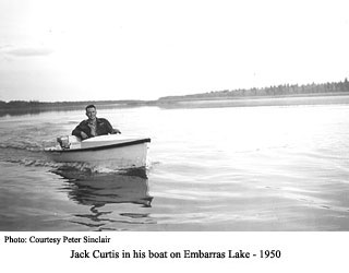 Jack Curtis in his boat on Embarras Lake