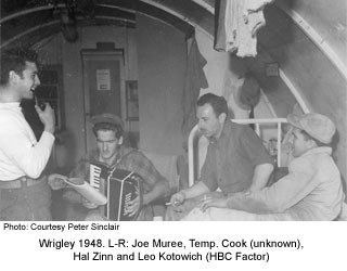 Hal Zin and group in Wrigley 1948