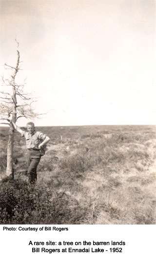 Bill Rogers on the barrens - 1952