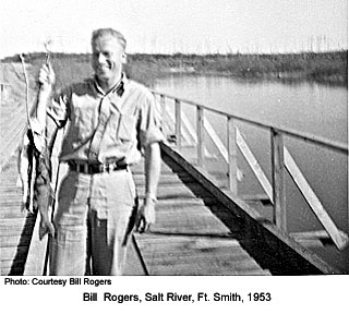 Bill Rogers, fisherman, 1953