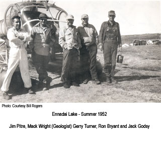 Jim Pitre and survey crew 1952