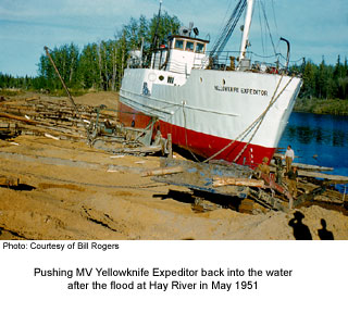 MV Yellowknife Expeditor, Hay River 1951