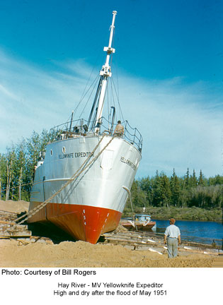 MV Yellowknife Expeditor, Hay River 1951