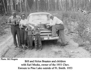 Bill and helen Braaten and children, and Earl Meeks.