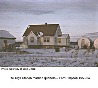 RC Sigs Married quarters Ft. Simpson 1953