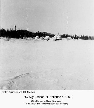 RCSigs station Reliance - winter 1950