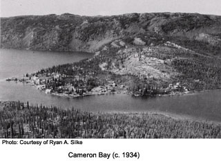 aerial of Cameron Bay 1934