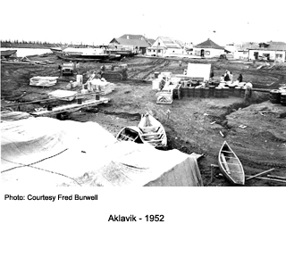 Aklavik dock area 1952