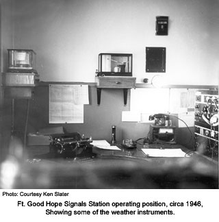 Good Hope station - operating position.