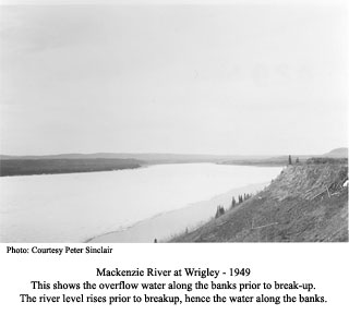 Spring overflow on the Mackenzie