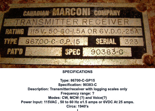 CMC R/T 15 specs